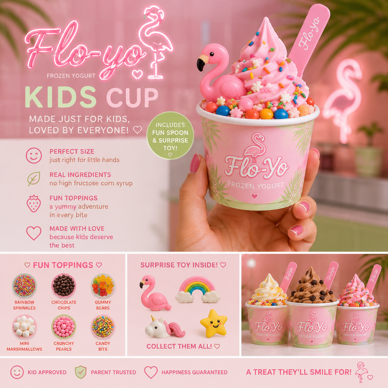 FloYo kids cup with surprise toy