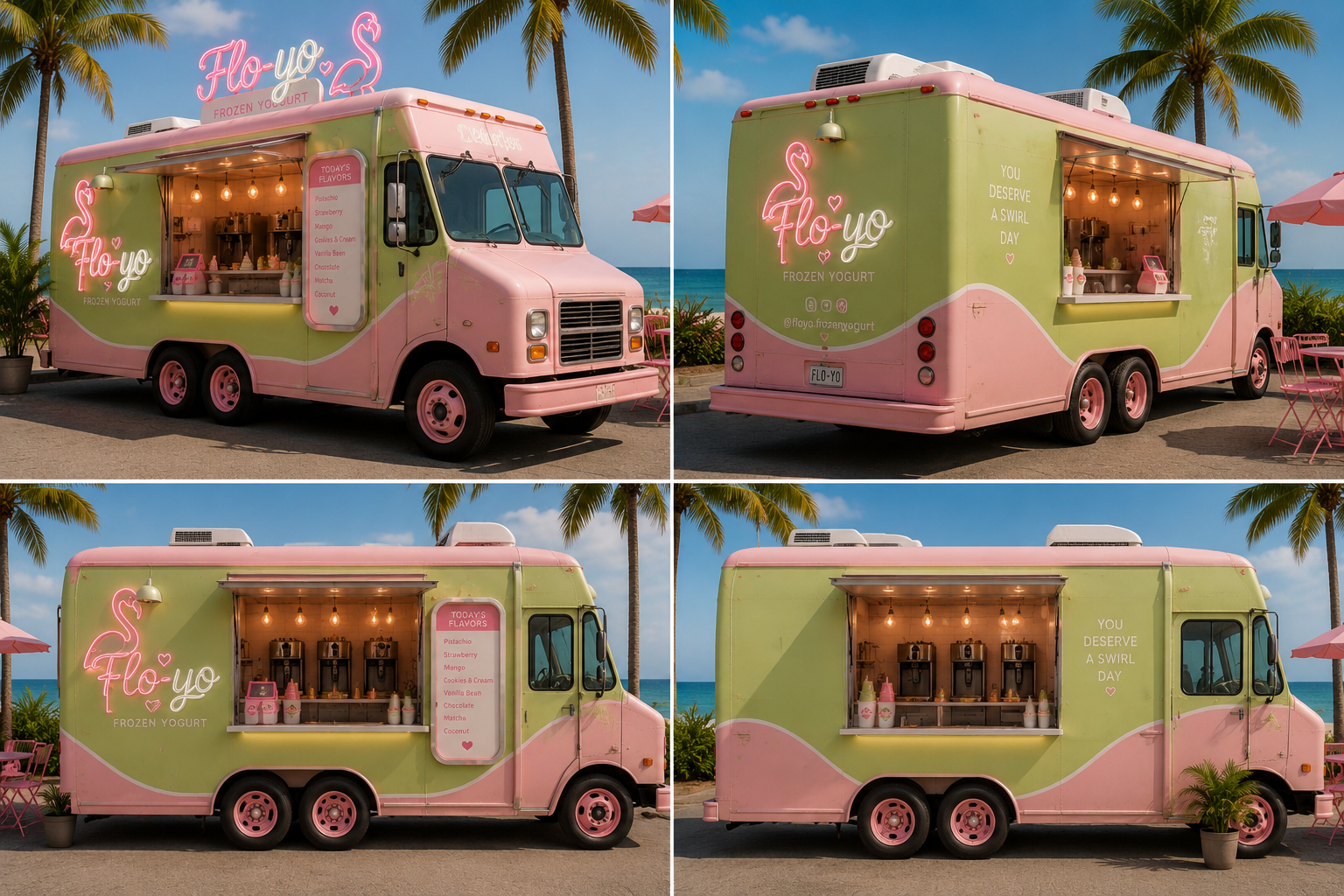 FloYo frozen yogurt food truck